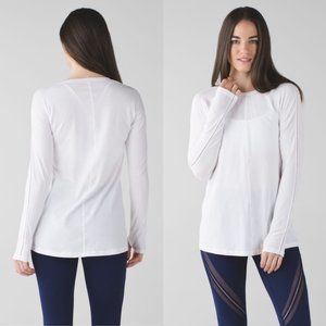 lululemon | Trapeze Long Sleeve Top White